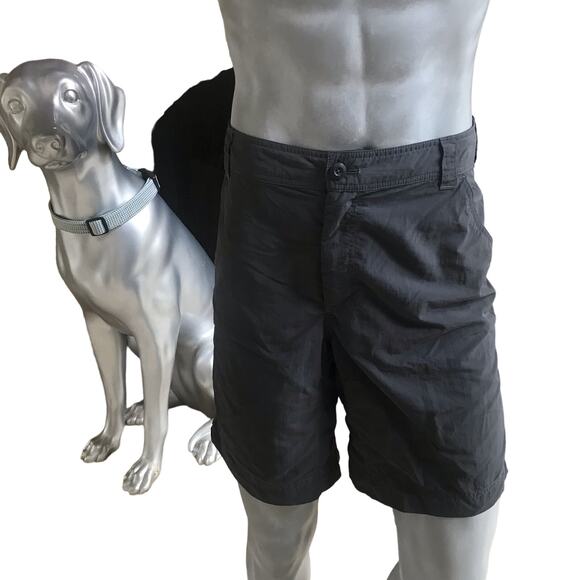 Eddie Bauer Sport Cargo Gray Polyester Hiking Shorts Men's Size 38 - Picture 3 of 5